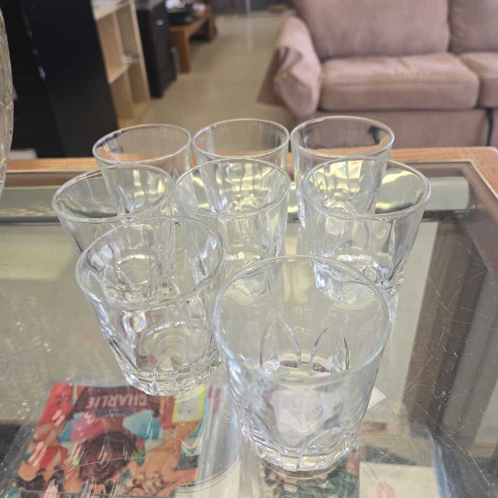 8 pc Mini Glass Set