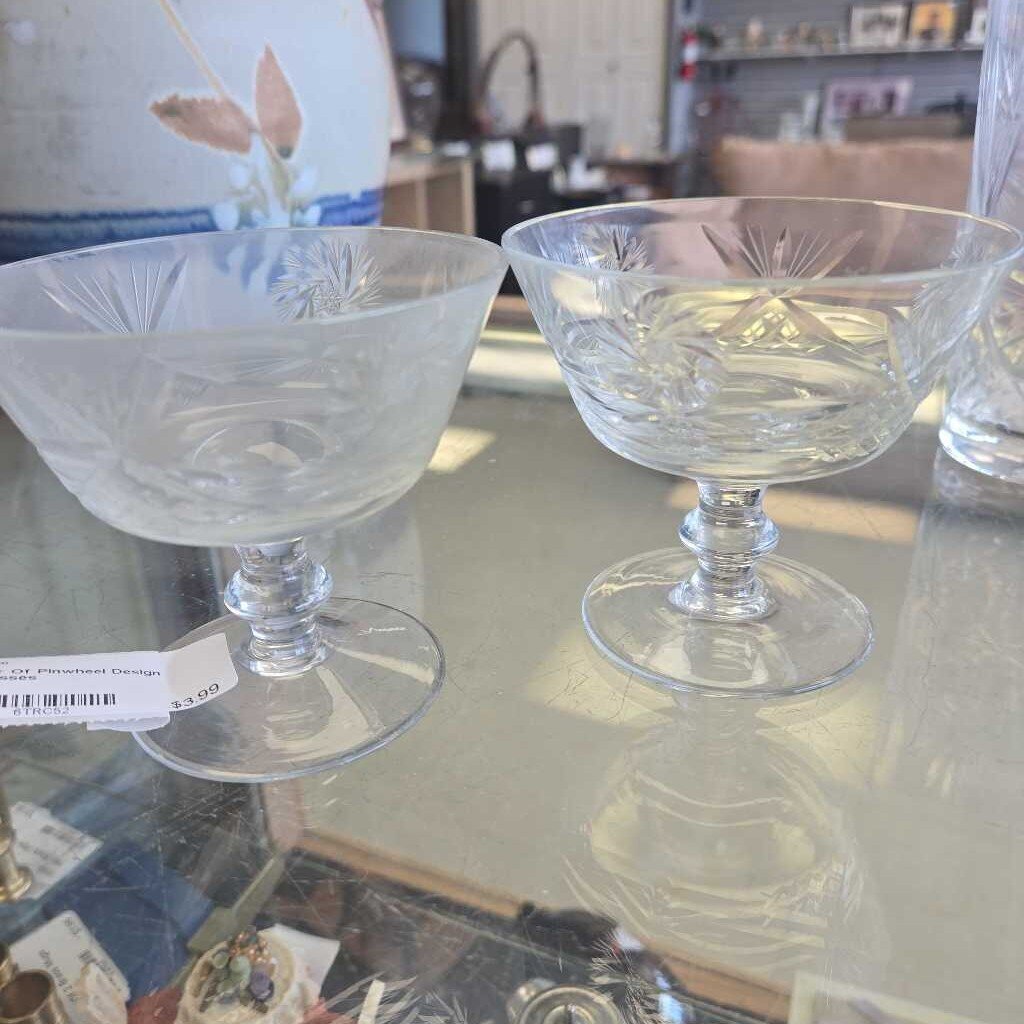 Pair Of Pinwheel Design Glasses