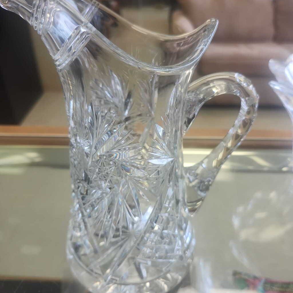 American Brilliant Cut Glass Pitcher