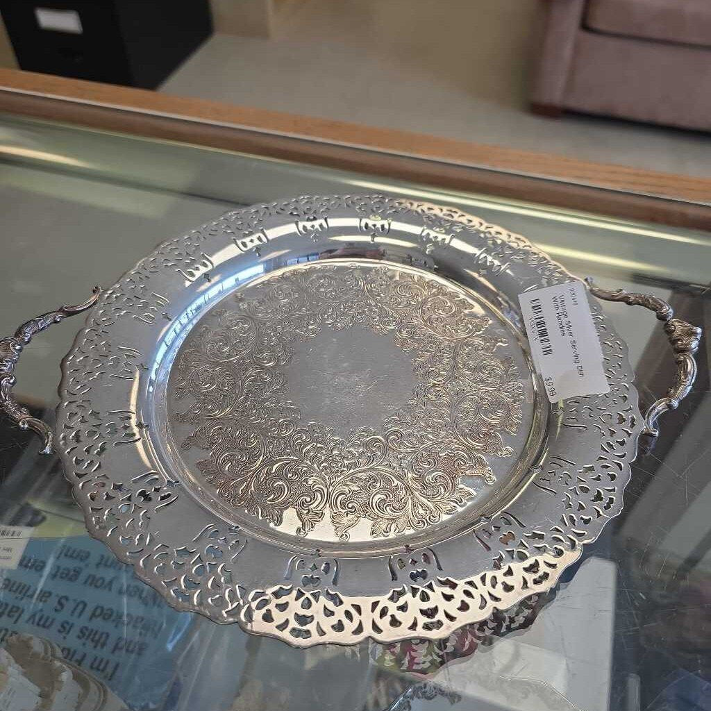 Vintage Silver Serving Dish