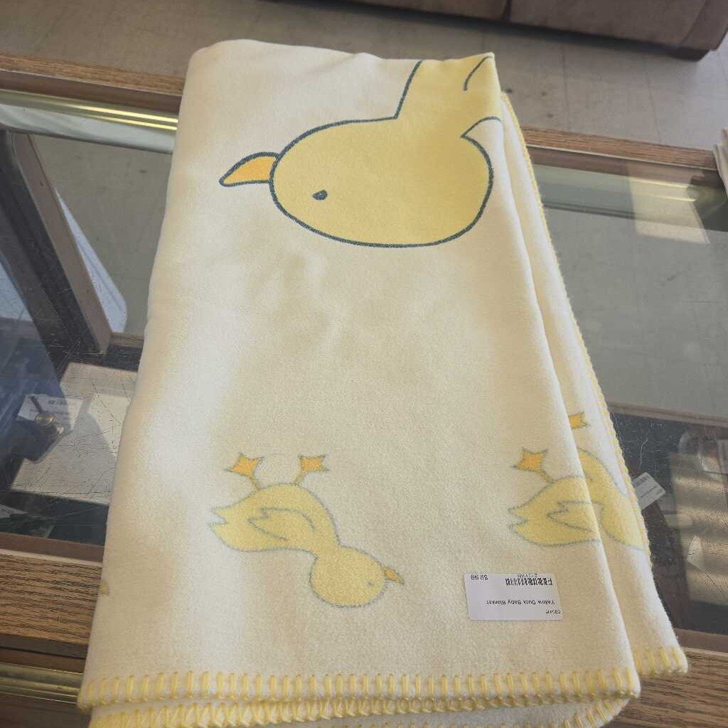 Yellow Duck Baby Blanket