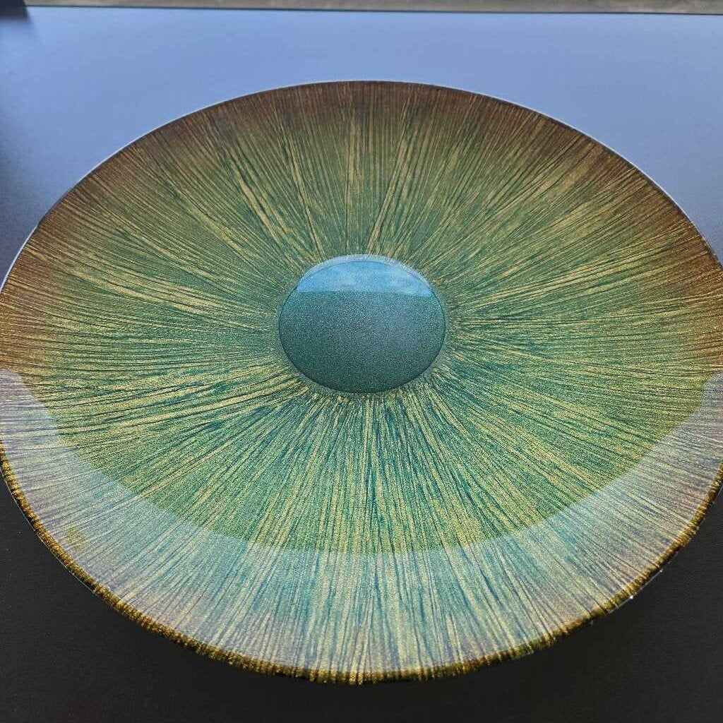 Gold and Green Bowl
