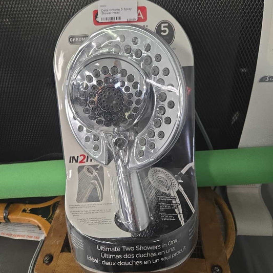 Delta Chrome 5 Spray Shower Head