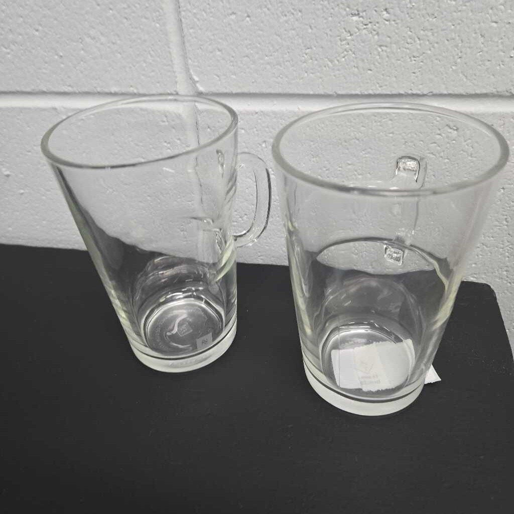 Pair Of Nespresso Glass Mugs