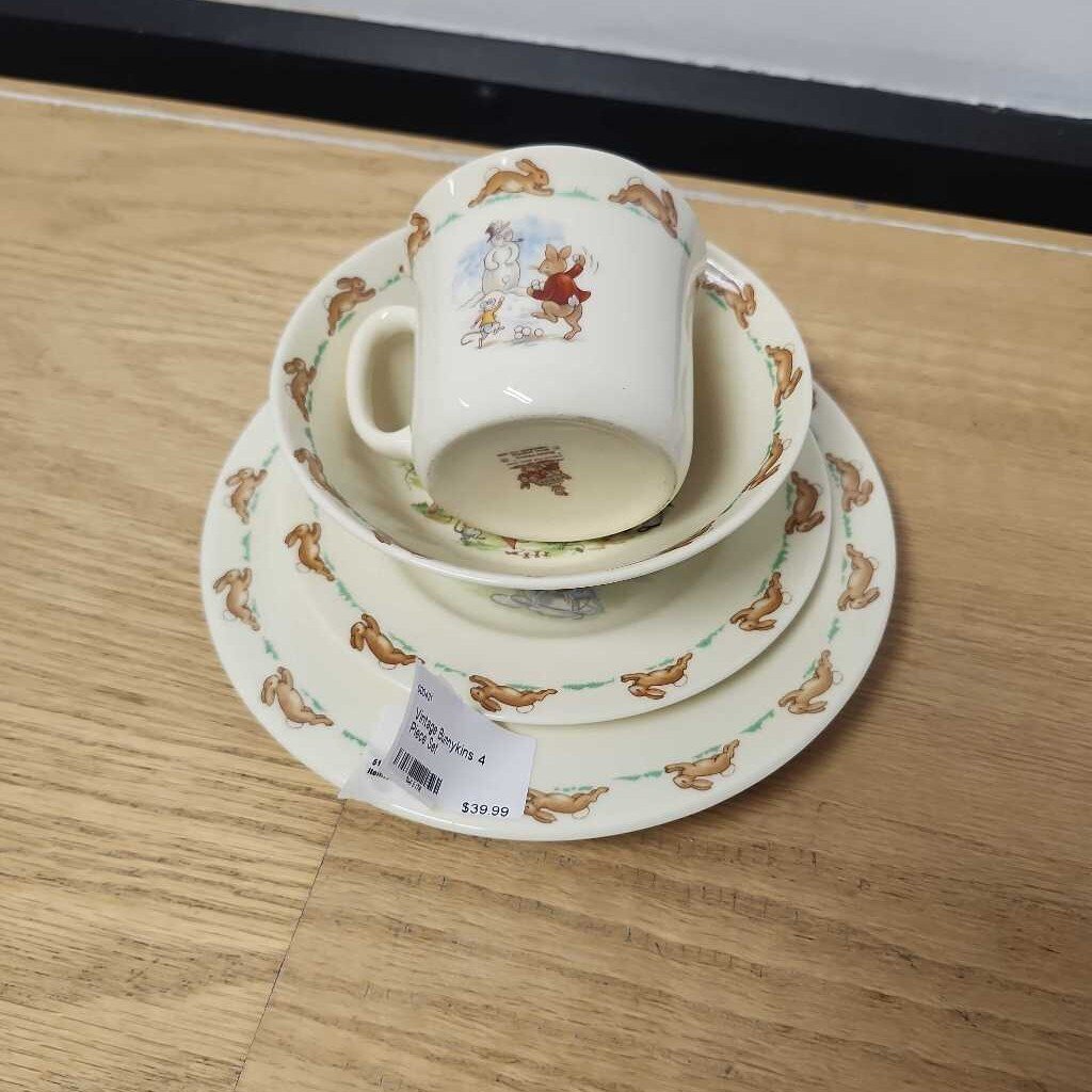 Vintage Bunnykins 4 Piece Set