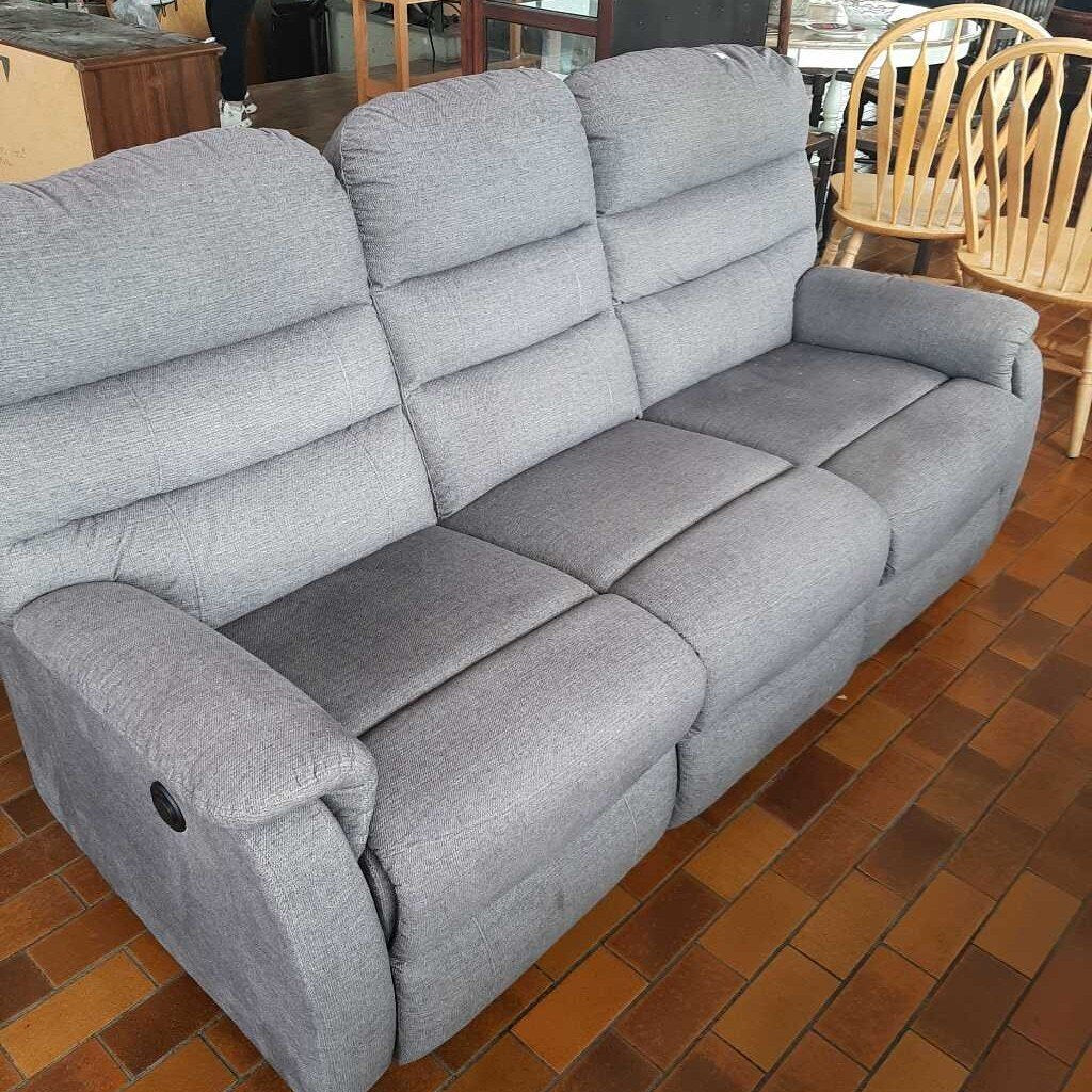 Grey Electric Recliner Couch
