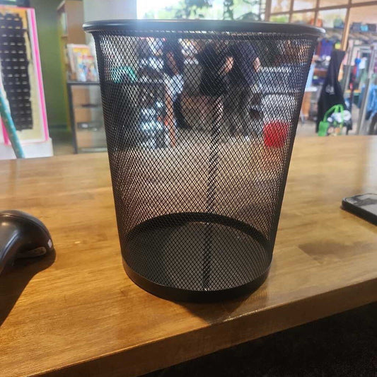 Black Mesh Garage Can