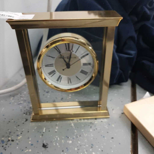 Brass Howard Miller Table Clock