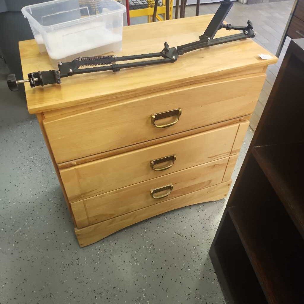 Solid Wood 3 Drawer dresser Side Table