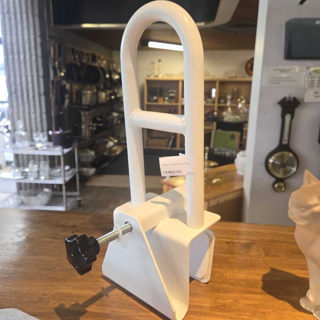 White Bath Hand Bar