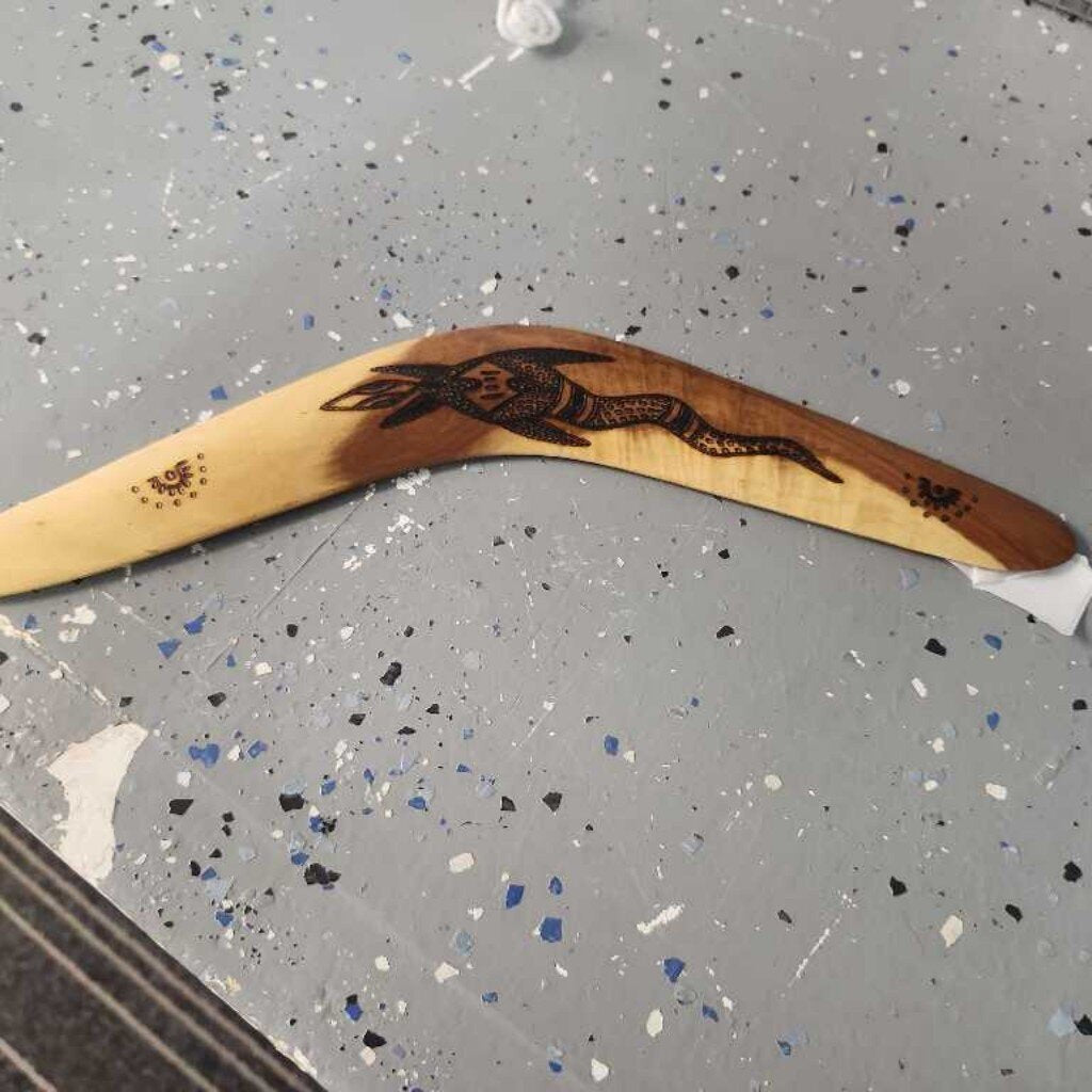 Wooden decorative Boomerang