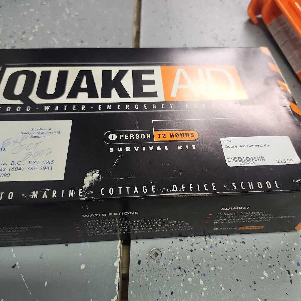 Quake Aid Survival Kit