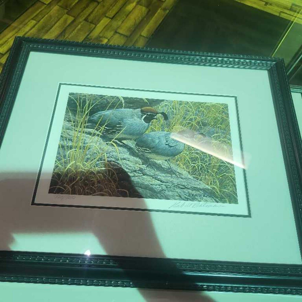Robert Bateman "Quail Pair" 925/950
