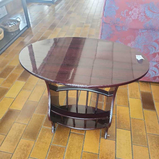 Wooden End Table with Storage