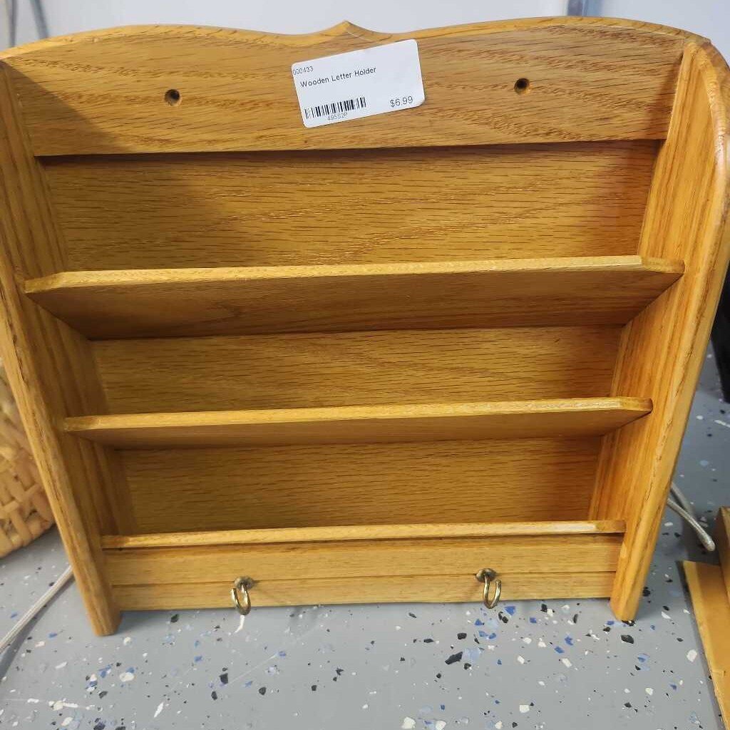 Wooden Letter Holder