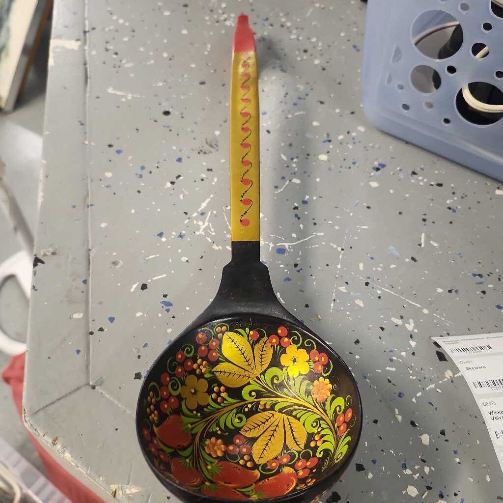 Russian Khokhloma Wooden Spoon