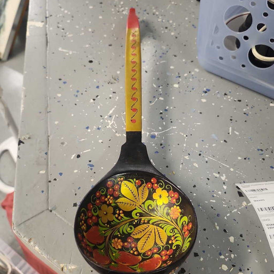 Russian Khokhloma Wooden Spoon