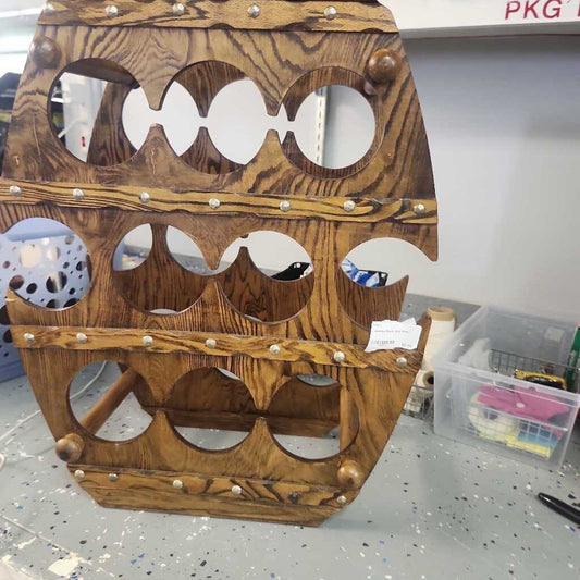 Wooden Rustic Wine Rack