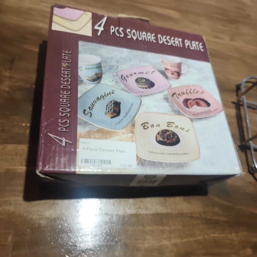 4 Piece Dessert Plate