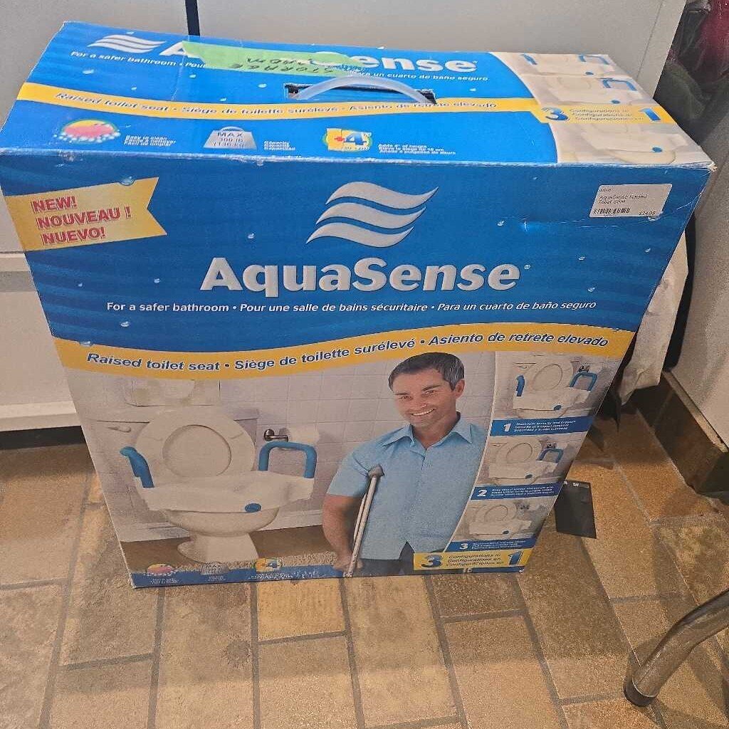 AquaSense Raised Toilet Seat