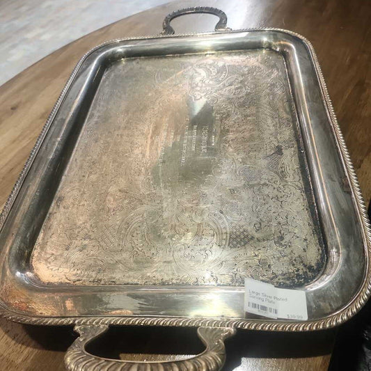 Large Silver Plated Serving Plate