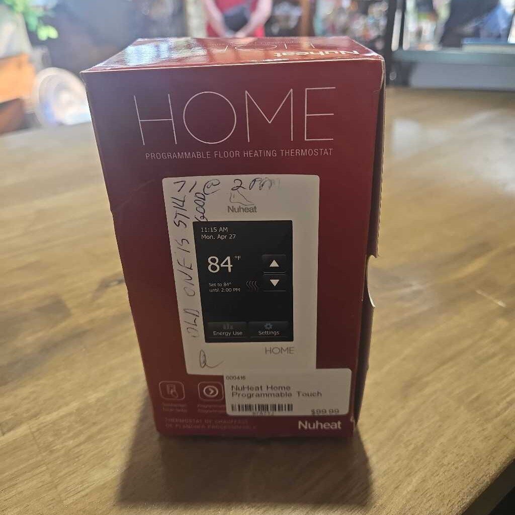 NuHeat Home Programmable Touch Screen Thermostat