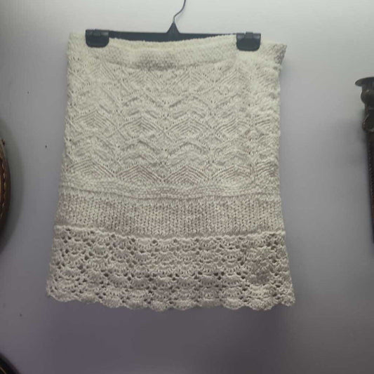 White Wool Skirt