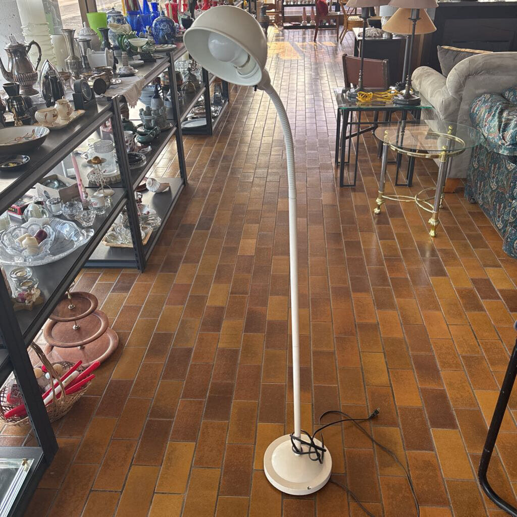 white floor lamp