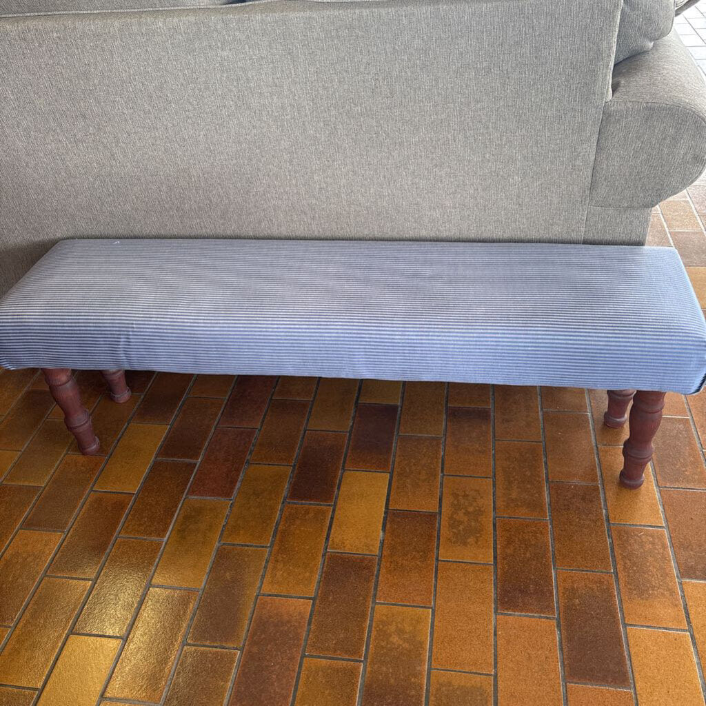 Blue Stripped Bench