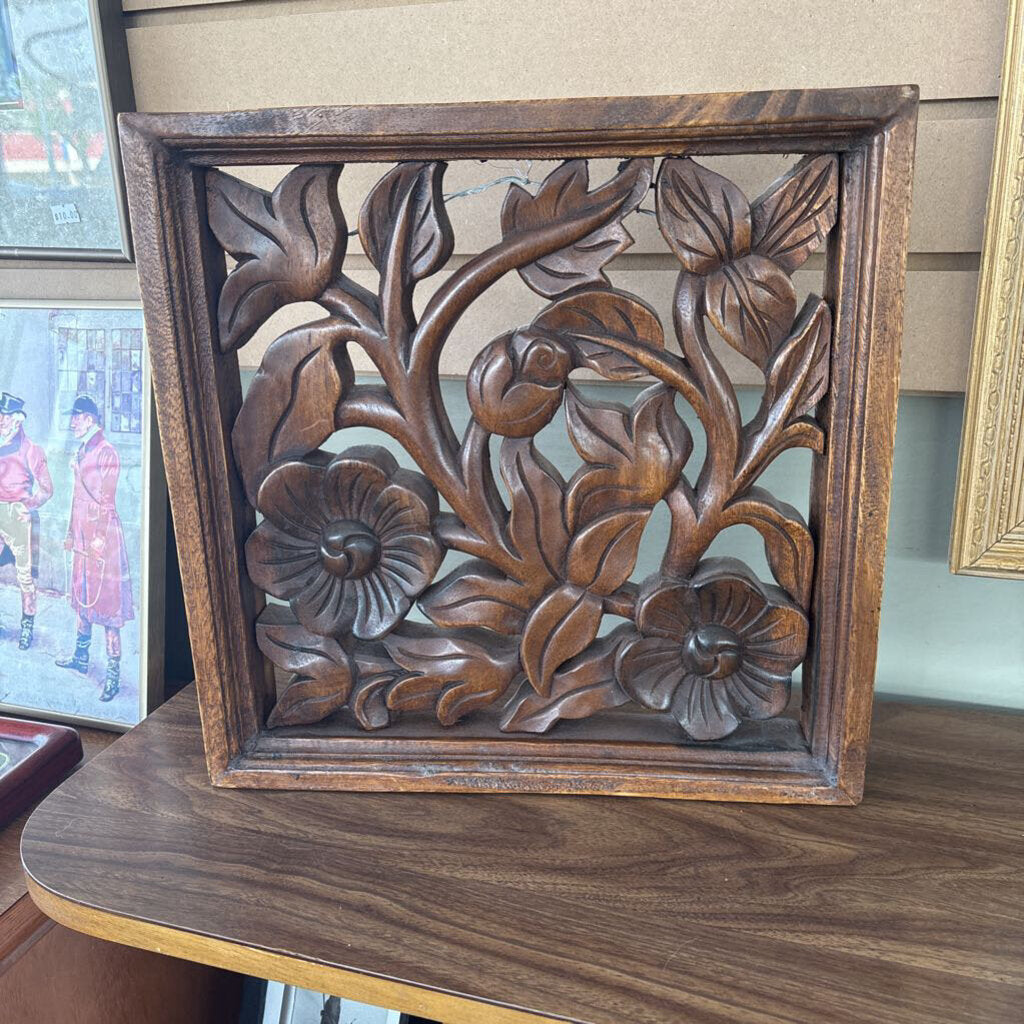 Wooden Floral Panel