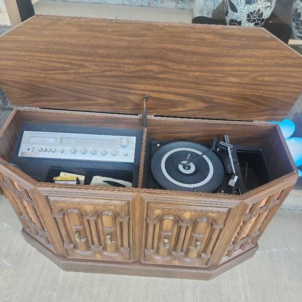 Wooden Stereo Cabinet- Not Tested