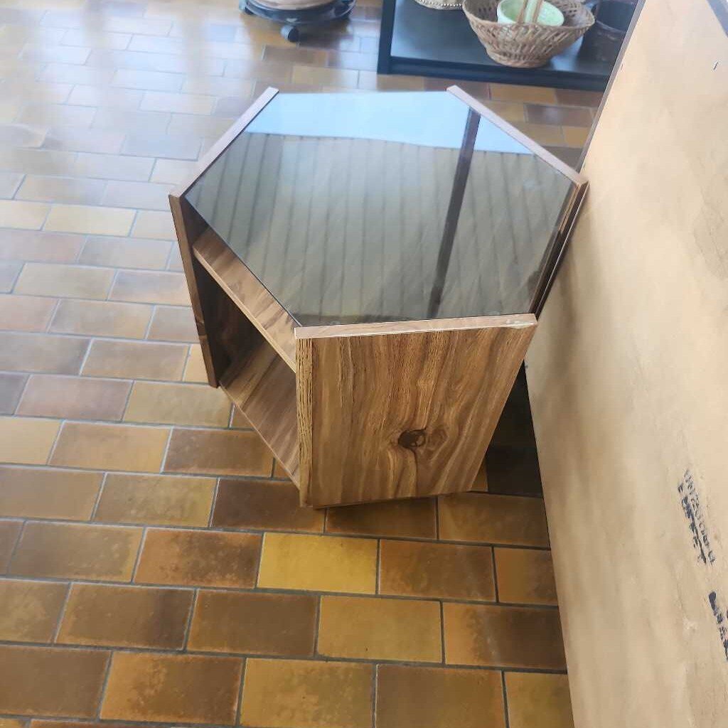 Octagon Glass Table
