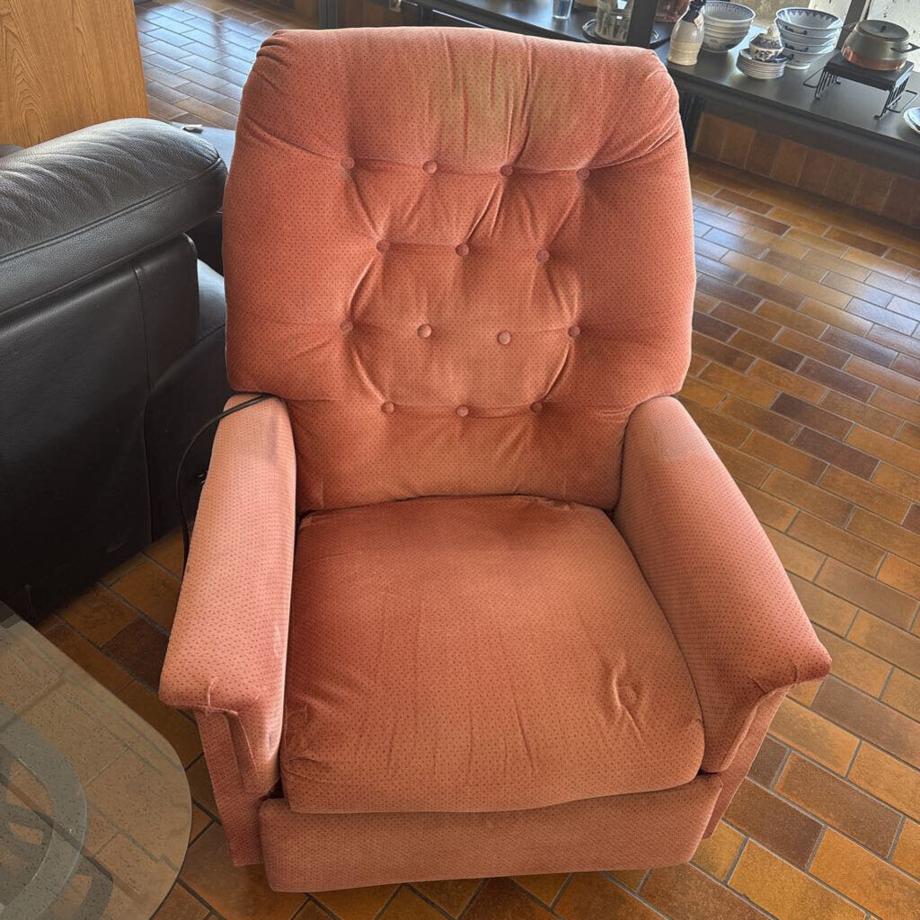 Soft Pink Electric Recliner Chair