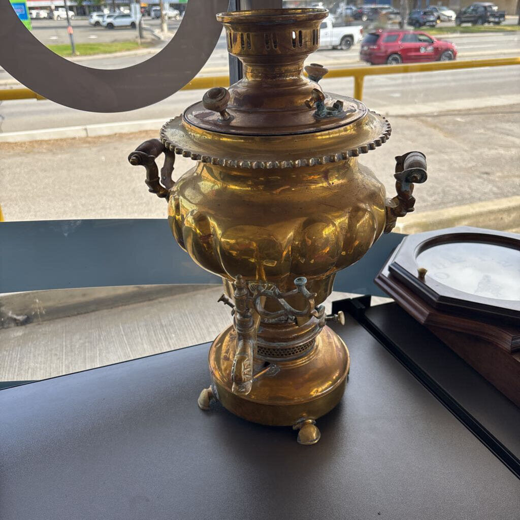 Vintage Brass Samovar