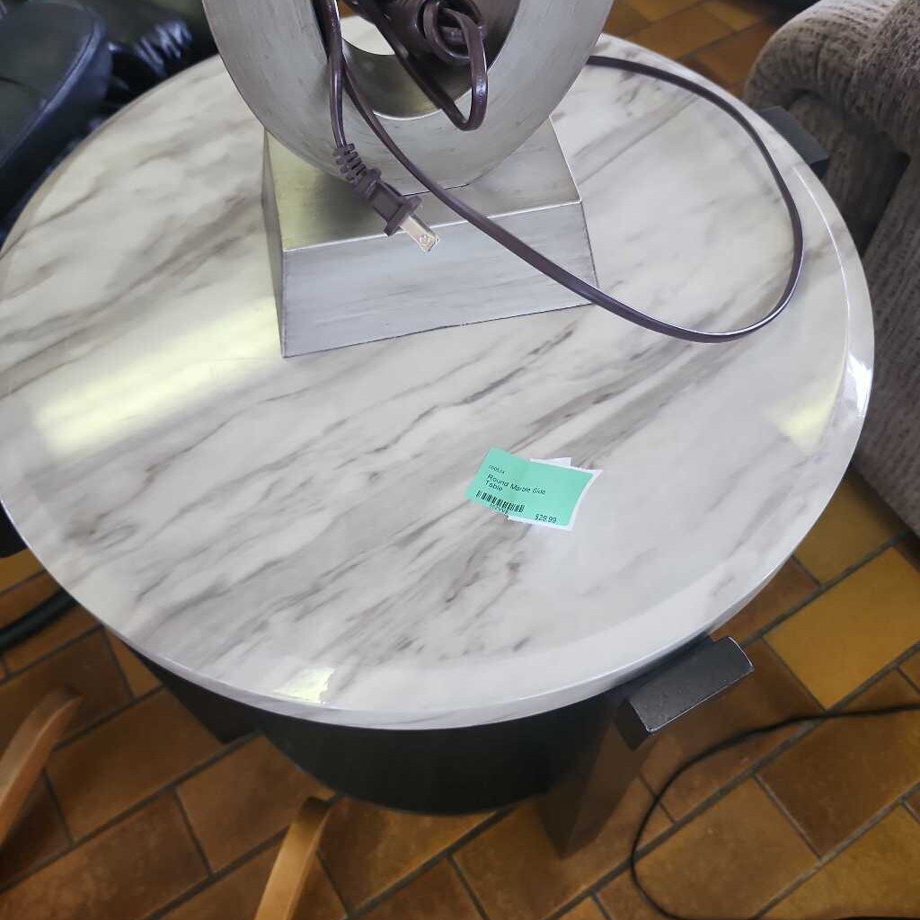 Round Marble Side Table