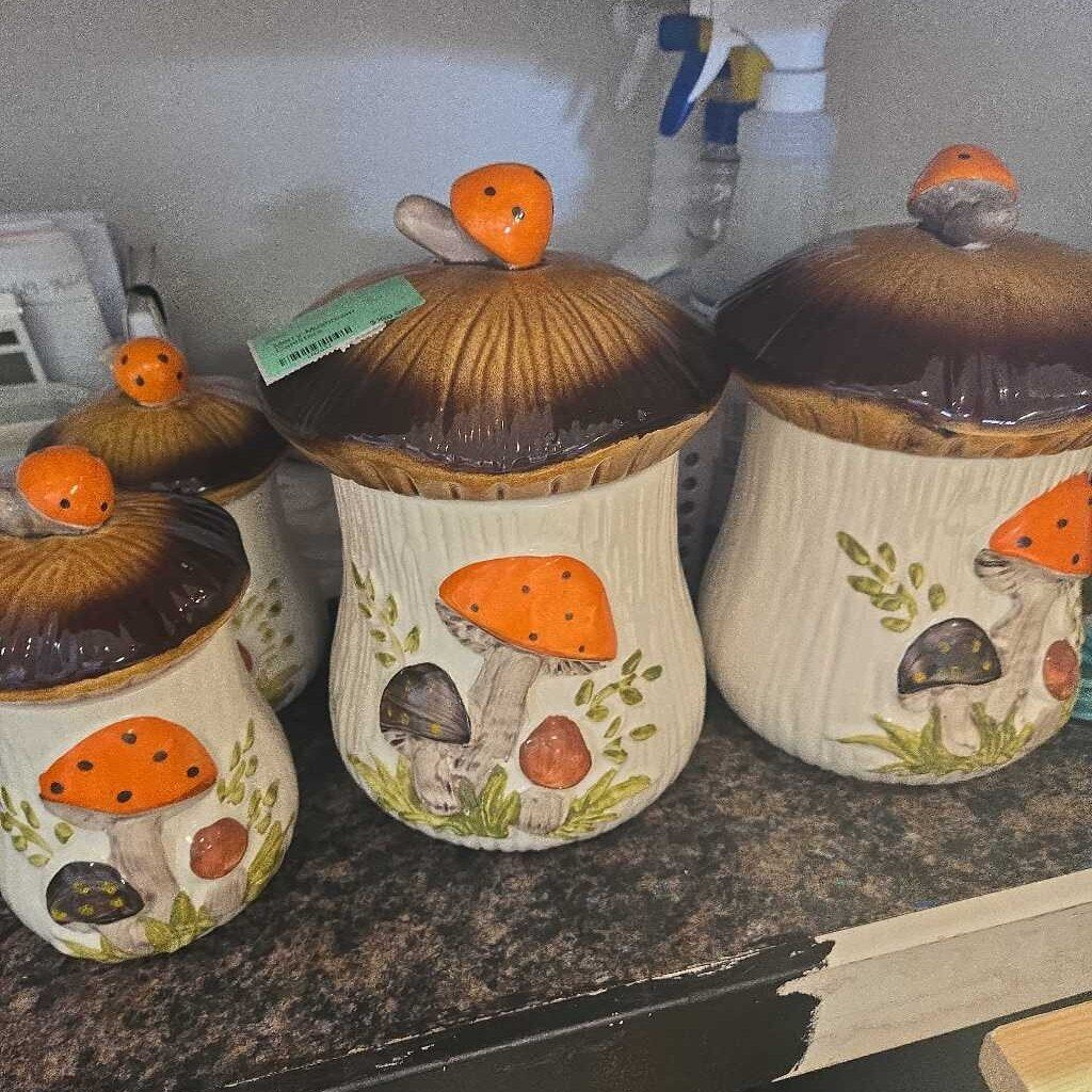 Merry Mushroom Canisters
