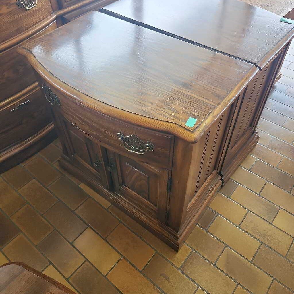 Dark Wood Nightstand