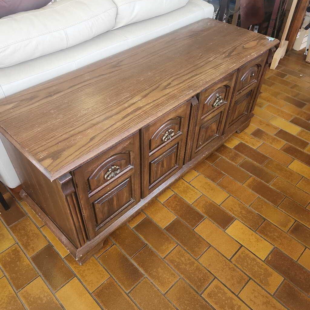 Long Wooden Hope Chest