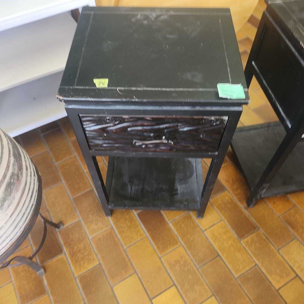 Black Stand With Drawer