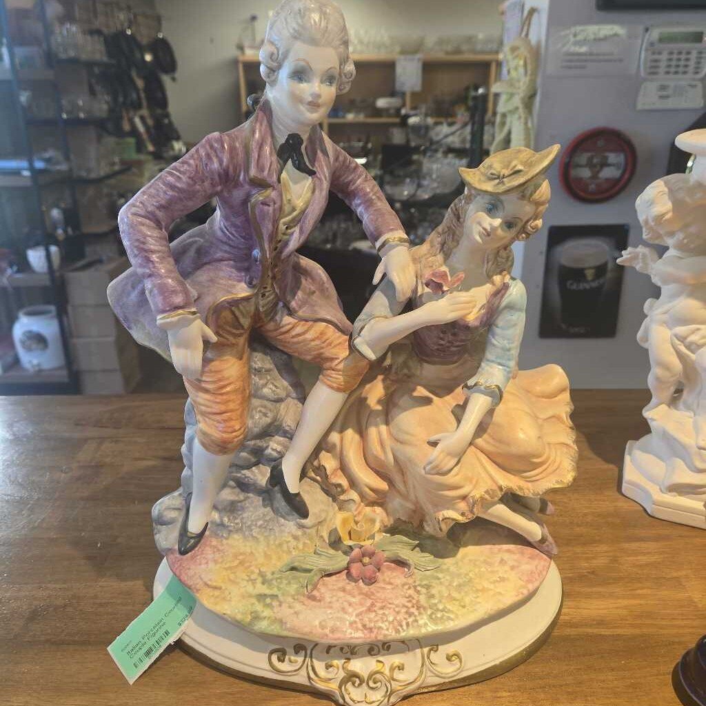 Italian Porcelain Courting Couple Figurine