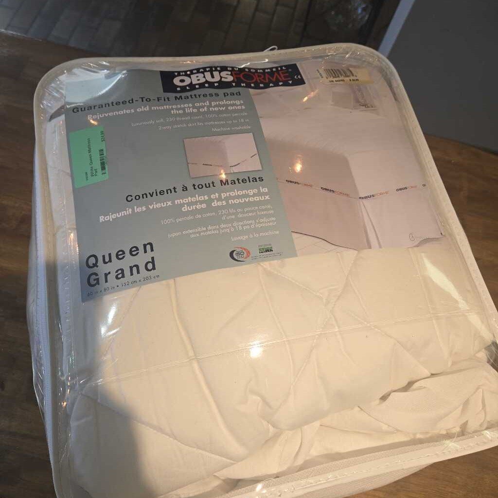 White Queen Mattress Pad