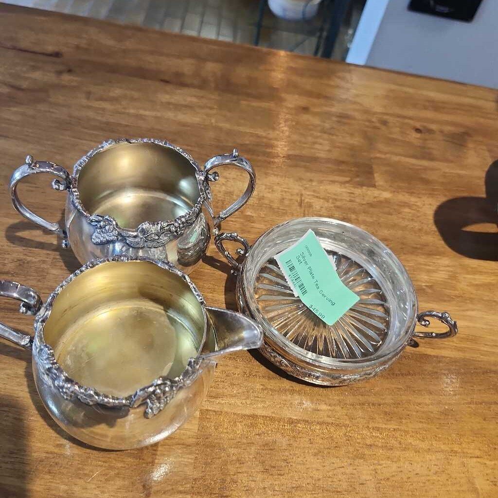 Silver Plate Tea Serving Set