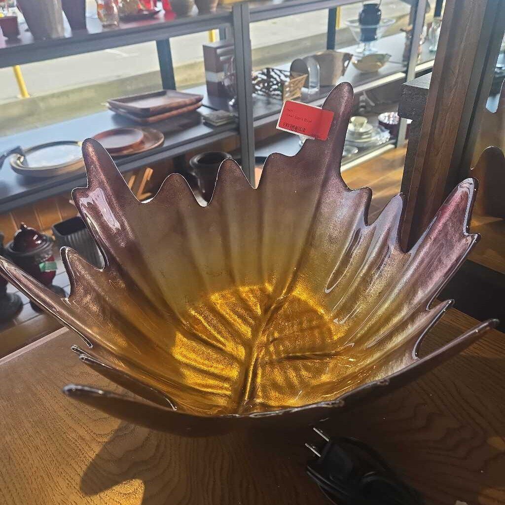 Leaf Glass Bowl