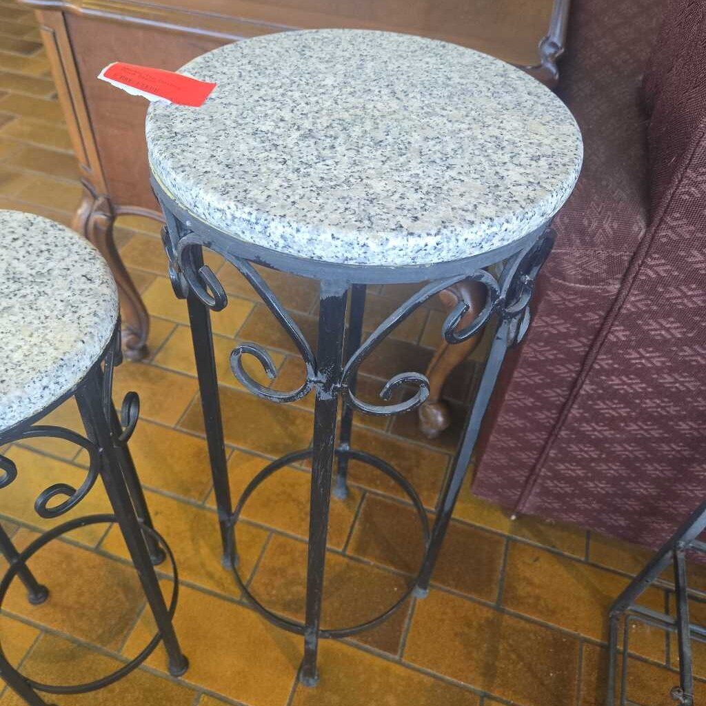 Marble Top Nesting Plant Stand