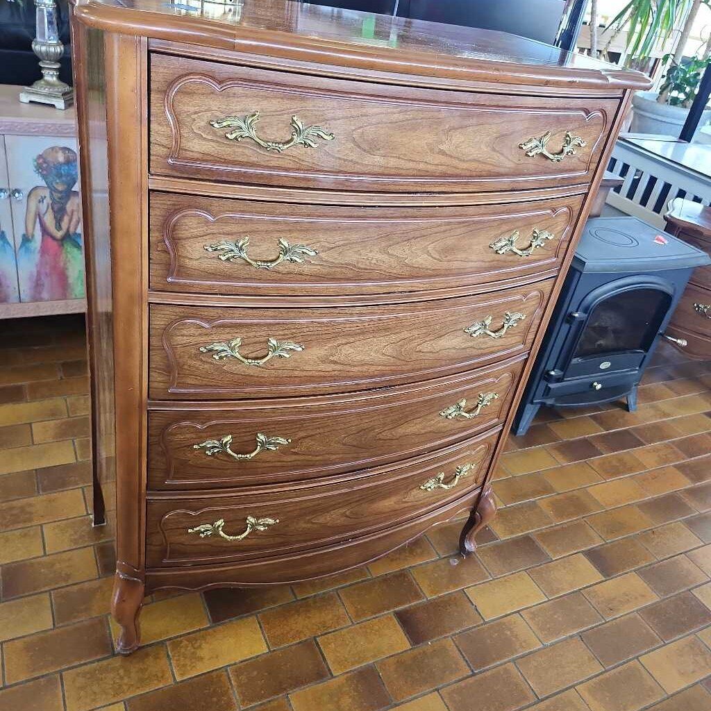 5 Drawer French Tall Dresser