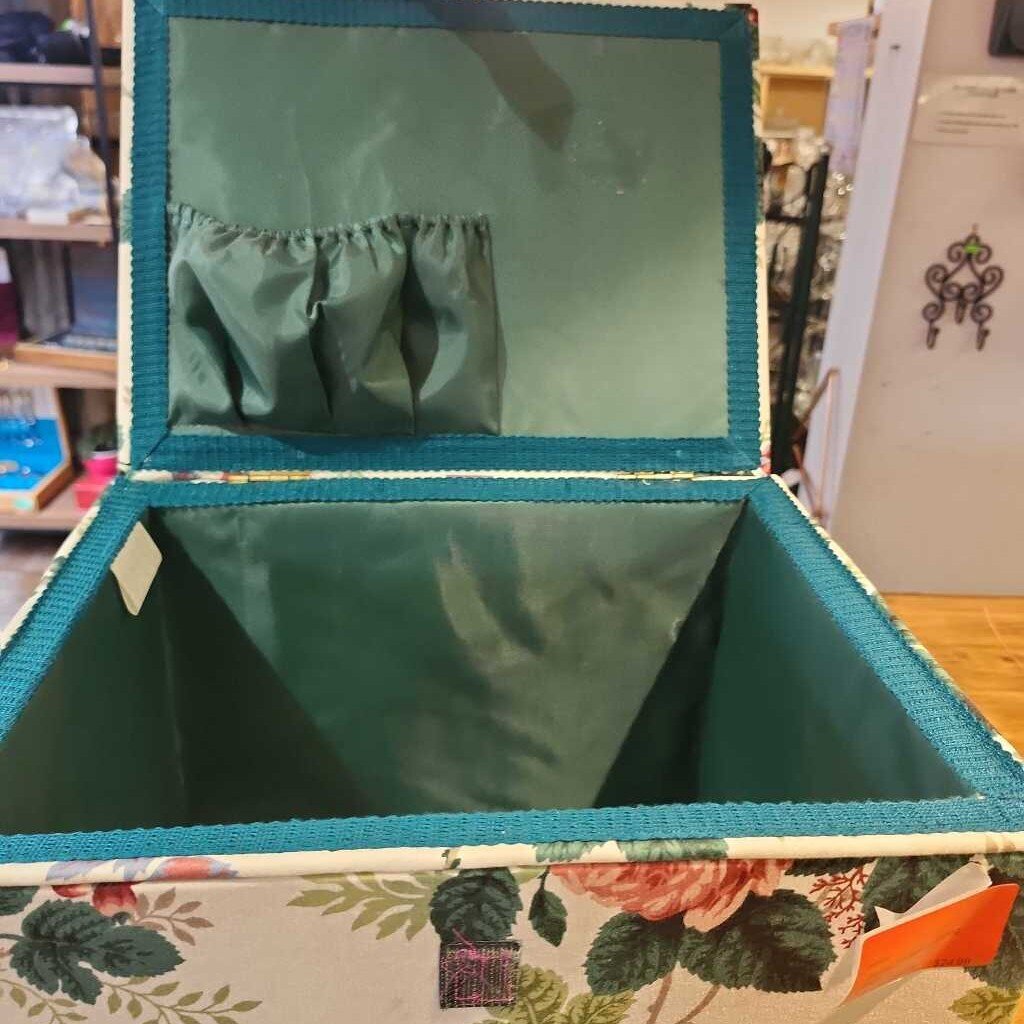 Floral Padded sewing Box